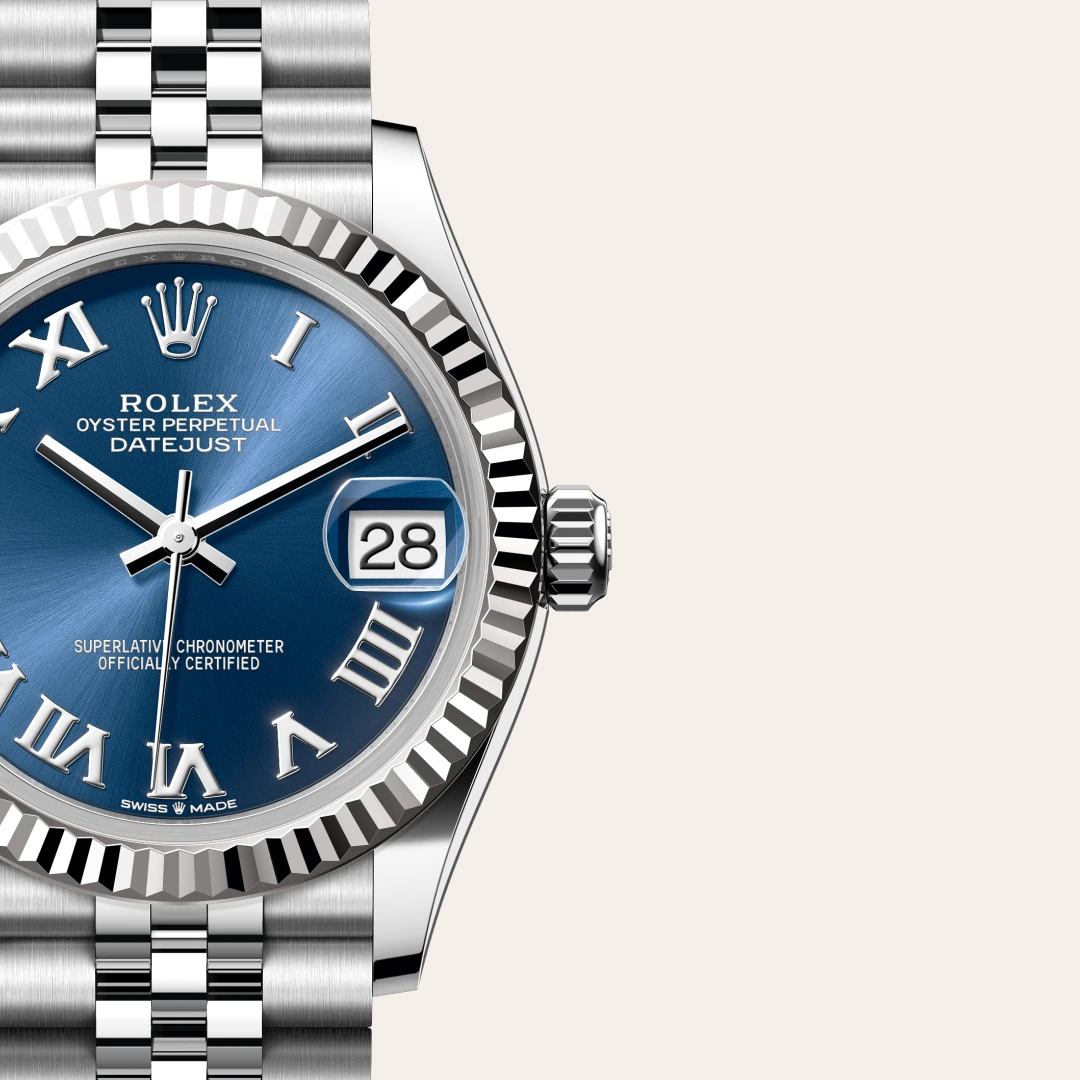 Rolex Datejust 31 en Rolesor gris – combinaison d’acier Oystersteel et d’or gris M278274-0034 chez Bijouterie Mornier