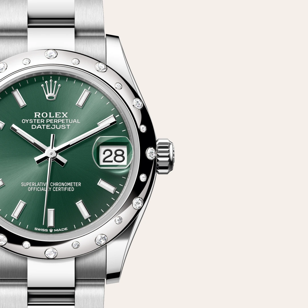 Rolex Datejust 31 en Rolesor gris – combinaison d’acier Oystersteel et d’or gris M278344RBR-0019 chez Dubail