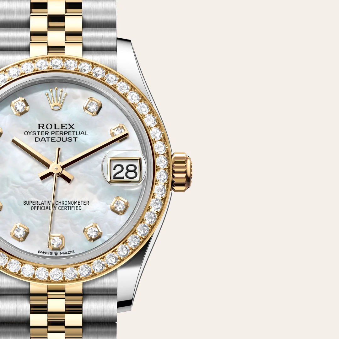Rolex Datejust 31 en Rolesor jaune – combinaison d’acier Oystersteel et d’or jaune M278383RBR-0028 chez Bijouterie Mornier