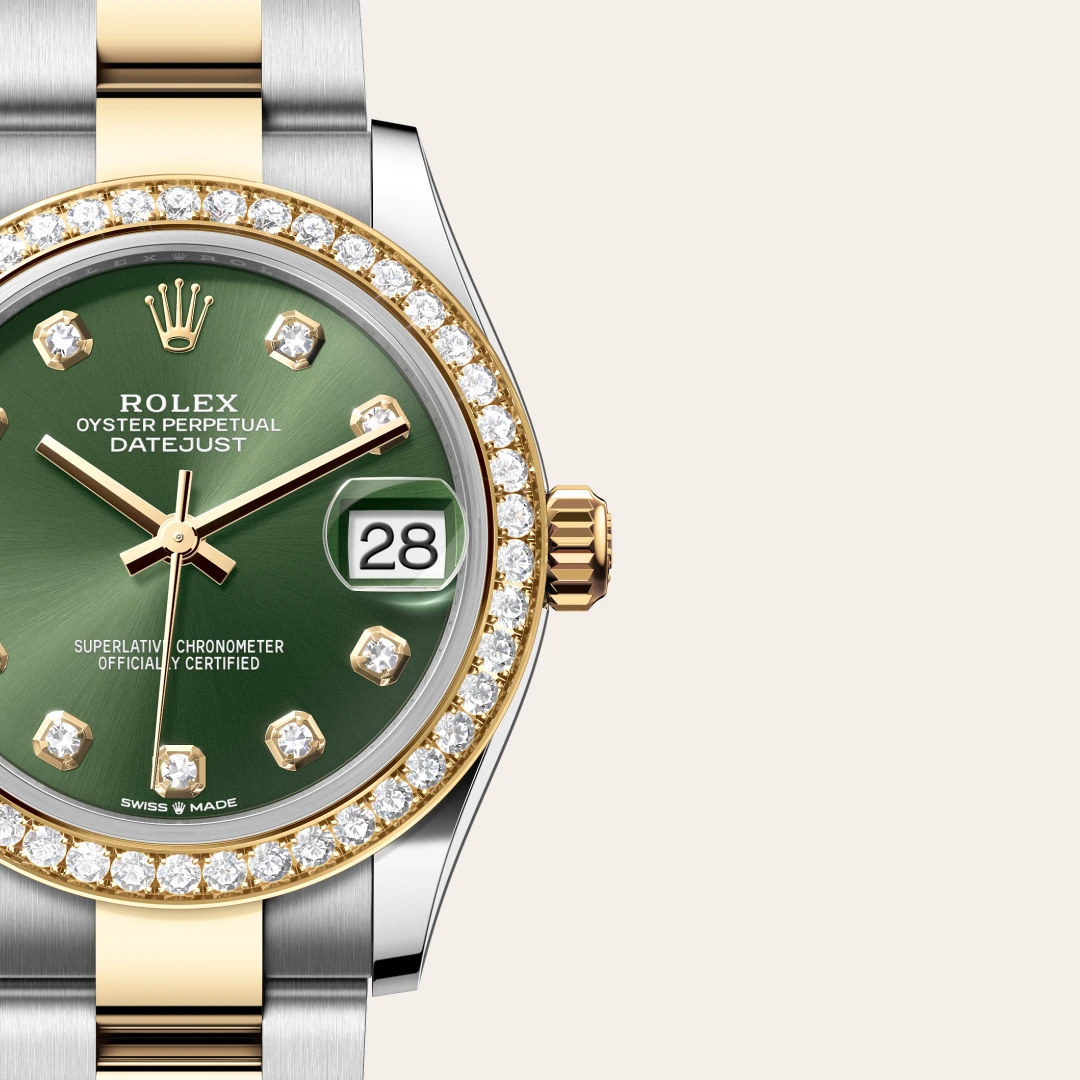Rolex Datejust 31 en Rolesor jaune – combinaison d’acier Oystersteel et d’or jaune M278383RBR-0029 chez Dubail