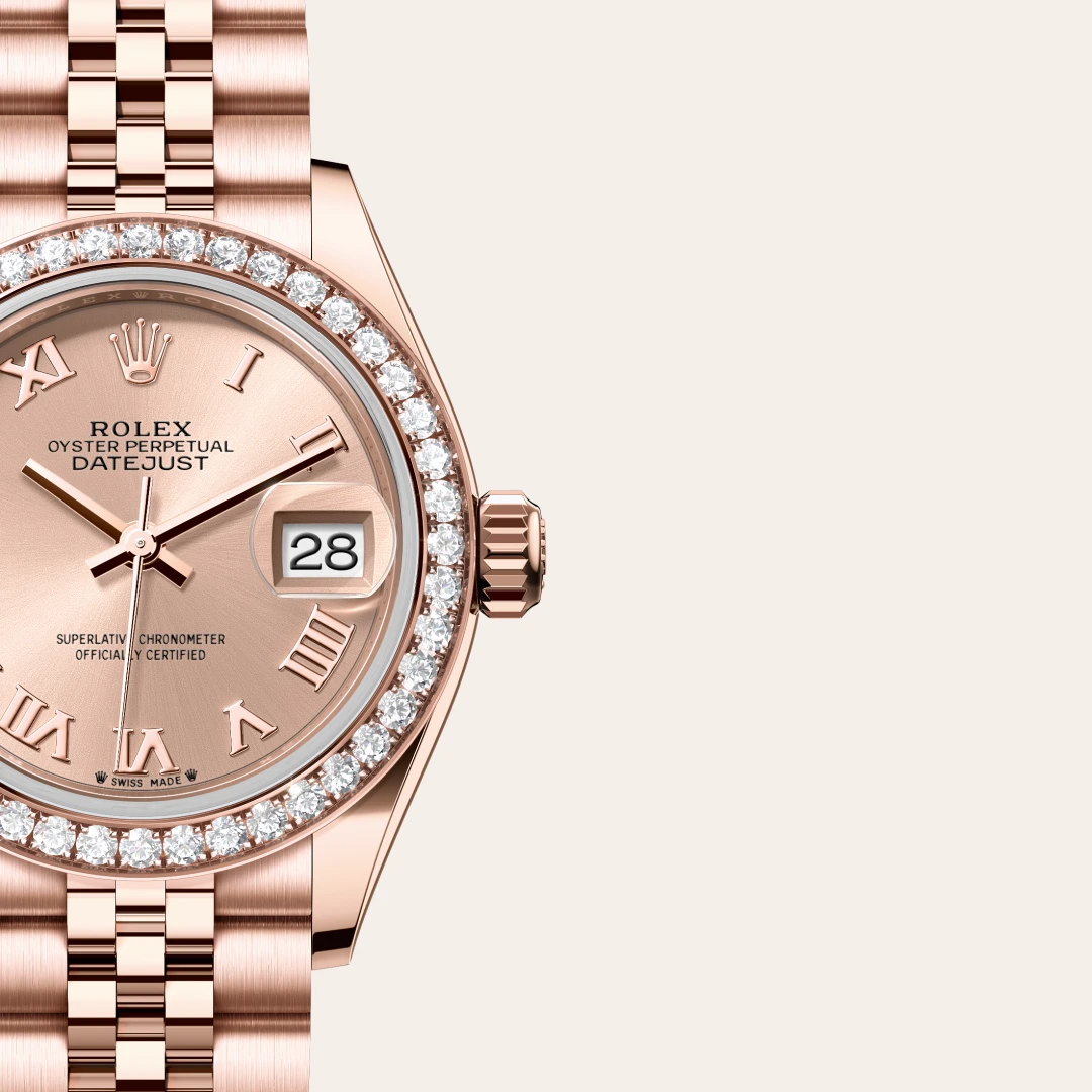 Rolex Lady-Datejust en Or Everose 18 ct M279135RBR-0028 chez Dubail
