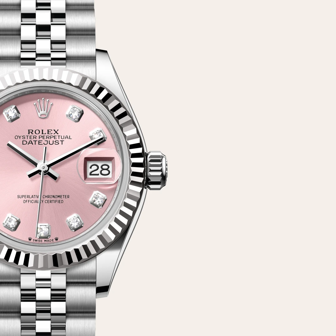 Rolex Lady-Datejust en Rolesor gris – combinaison d’acier Oystersteel et d’or gris M279174-0003 chez Bijouterie Mornier