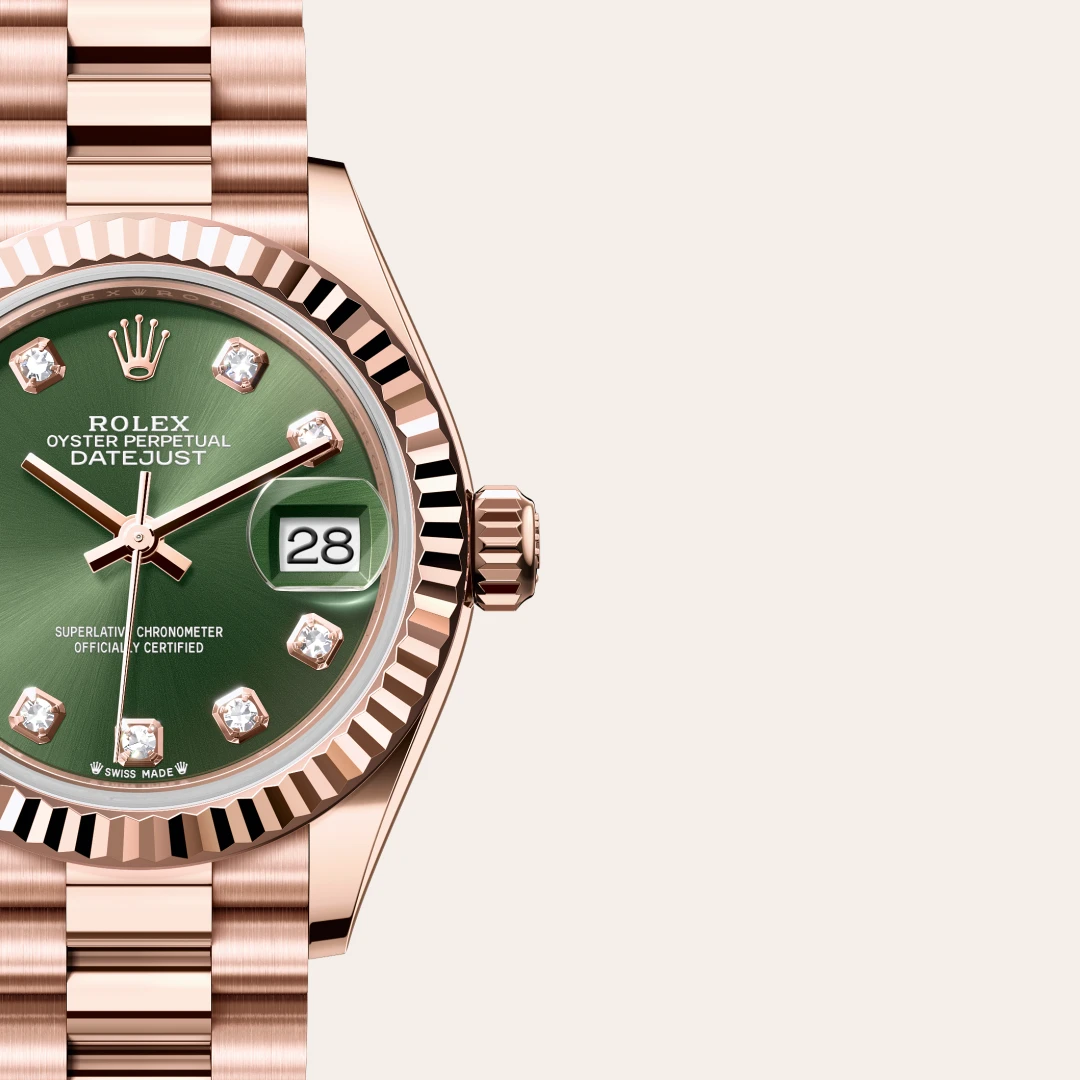 Rolex Lady-Datejust en Or Everose 18 ct M279175-0009 chez Lombard Joaillier
