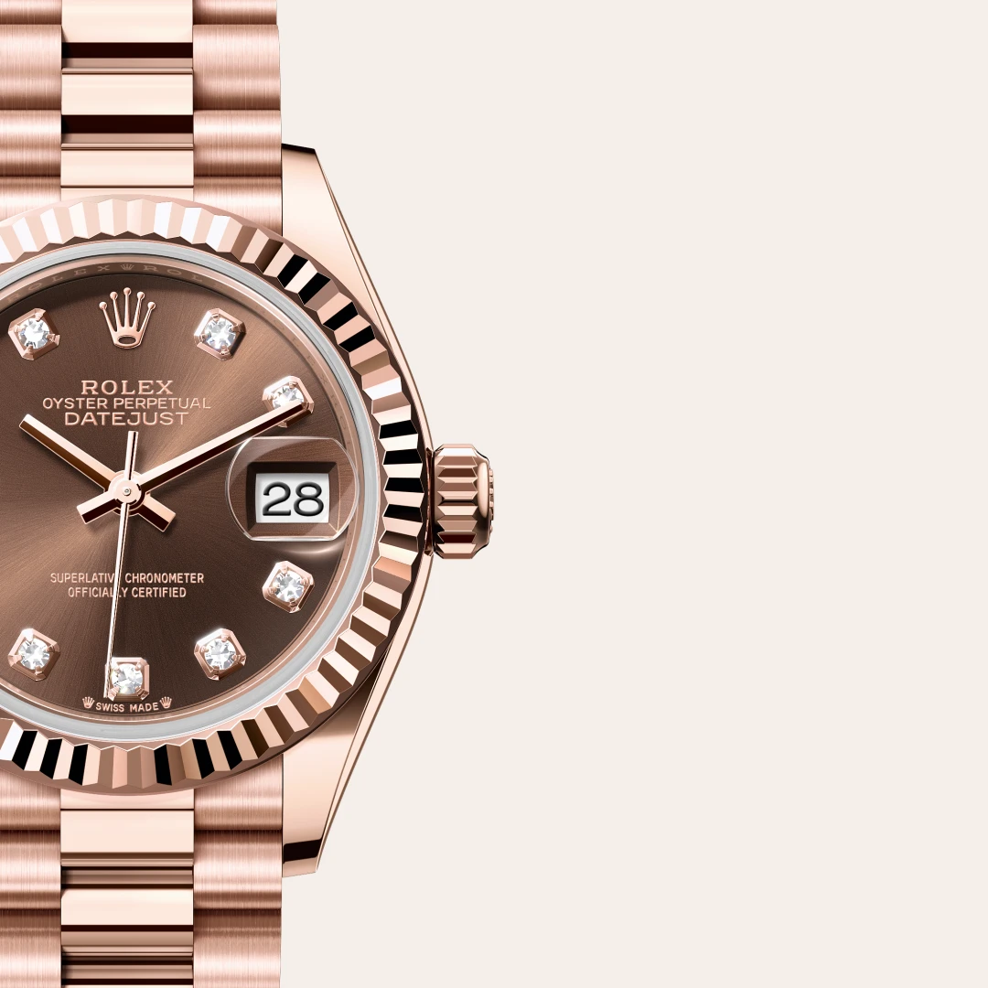 Rolex Lady-Datejust en Or Everose 18 ct M279175-0016 chez Bijouterie Mornier