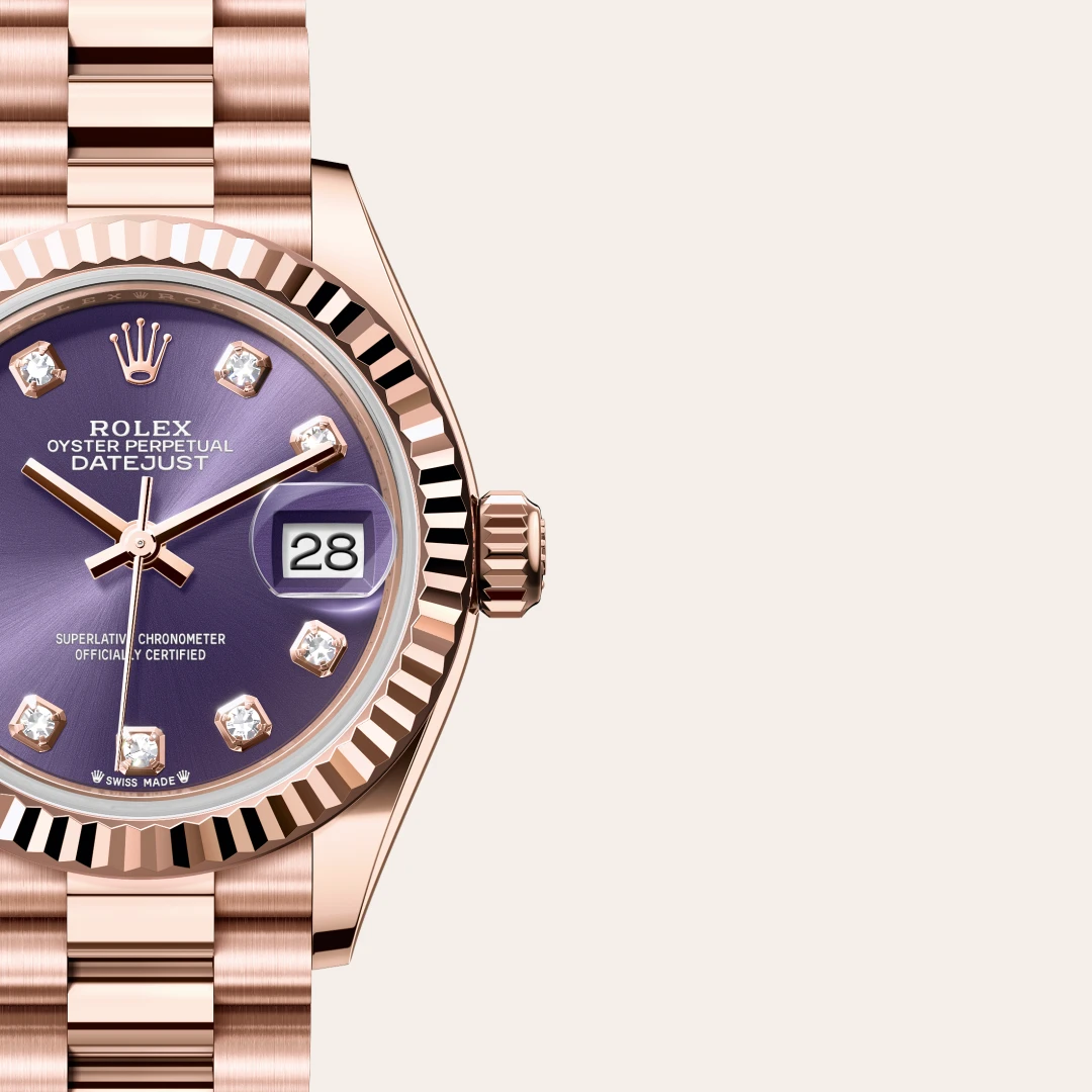 Rolex Lady-Datejust en Or Everose 18 ct M279175-0019 chez Bijouterie Mornier
