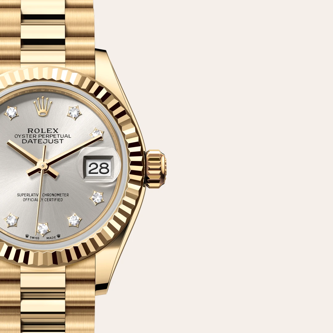Rolex Lady-Datejust en Or jaune 18 ct M279178-0002 chez Dubail
