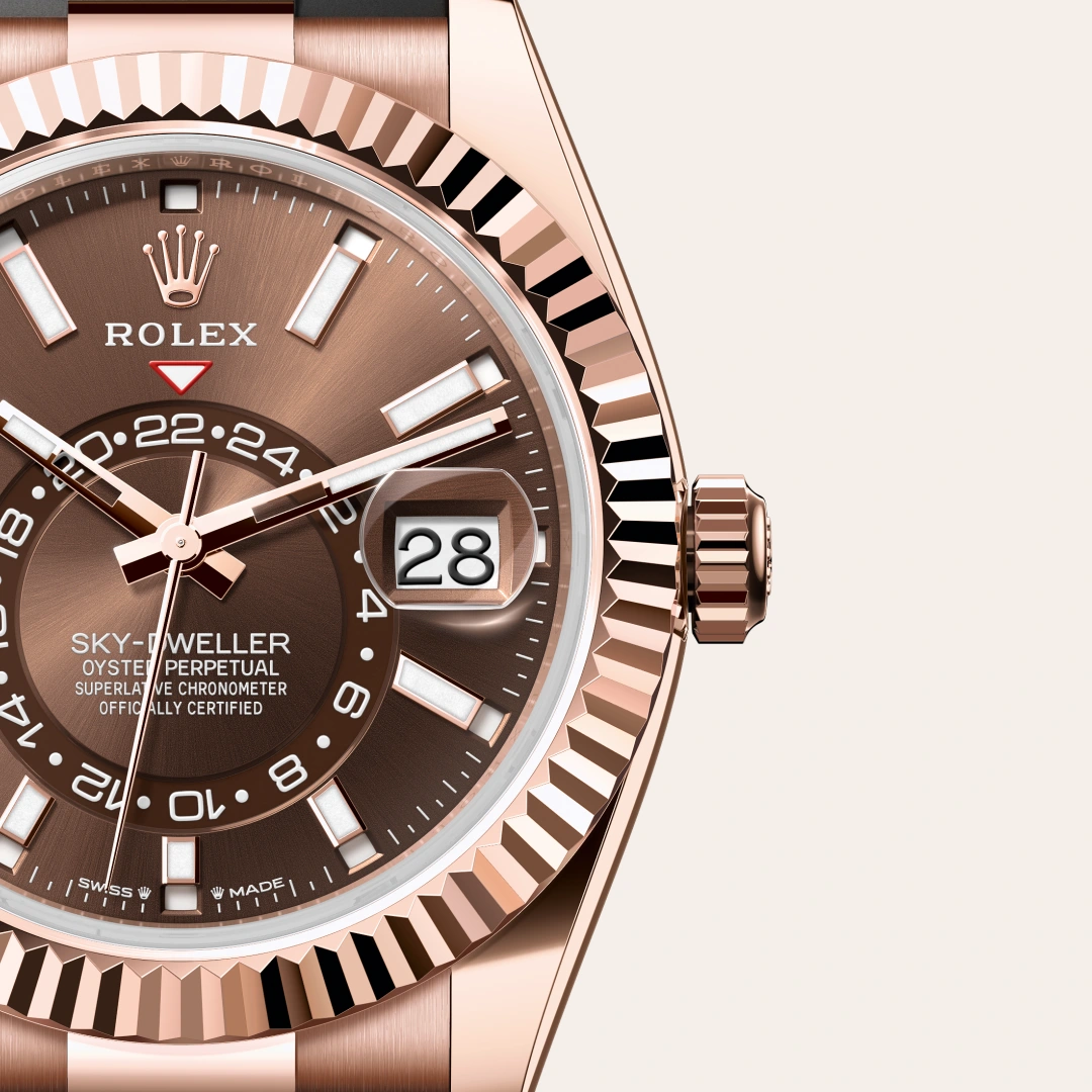 Rolex Sky-Dweller en Or Everose 18 ct M336235-0002 chez Ferret