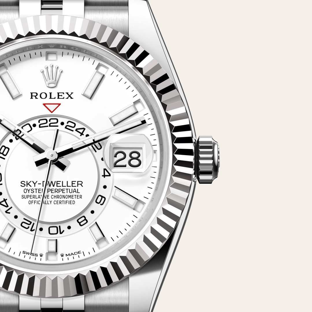 Rolex Sky-Dweller in White Rolesor - combination of Oystersteel and white gold M336934-0004 at Ferret