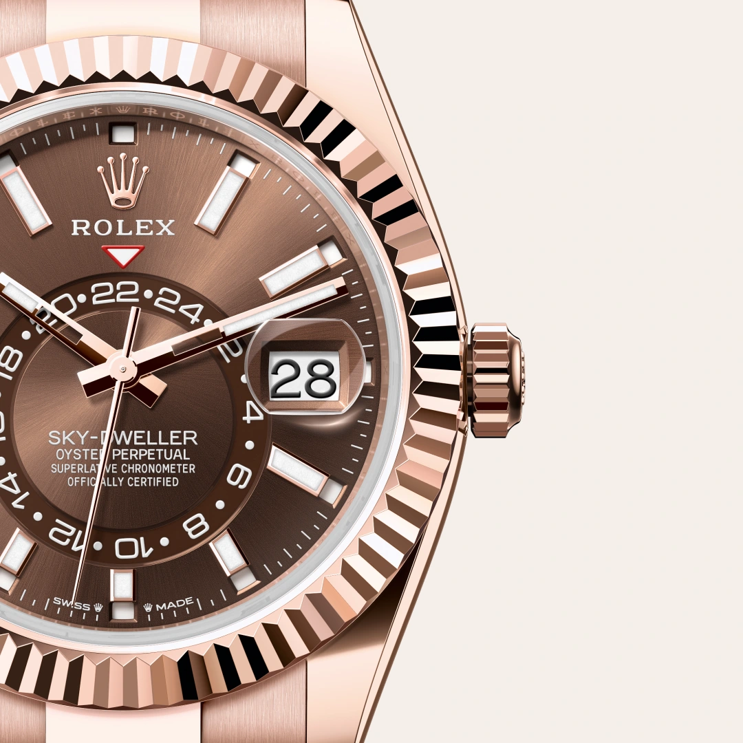 Rolex Sky-Dweller en Or Everose 18 ct M336935-0002 chez Ferret