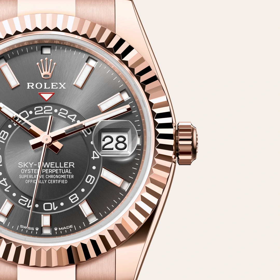 Rolex Sky-Dweller en Or Everose 18 ct M336935-0004 chez Ferret