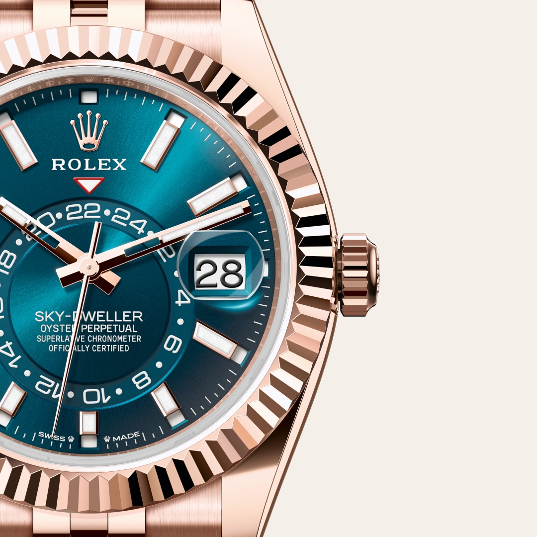 Rolex Sky-Dweller en Or Everose 18 ct M336935-0005 chez Veron Roques