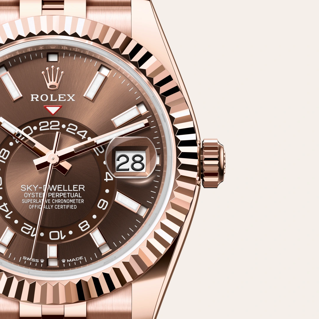 Rolex Sky-Dweller en Or Everose 18 ct M336935-0006 chez Ferret