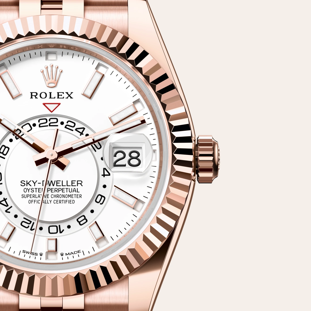 Rolex Sky-Dweller en Or Everose 18 ct M336935-0007 chez Ferret
