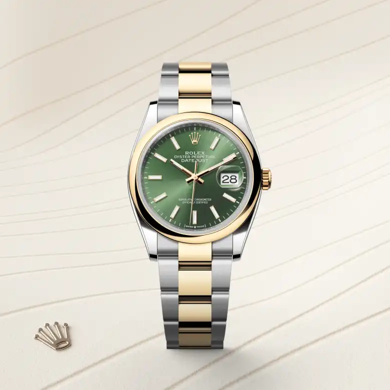 Rolex Datejust 36 in Yellow Rolesor - combination of Oystersteel and yellow gold M126203-0058 at Charles Greig