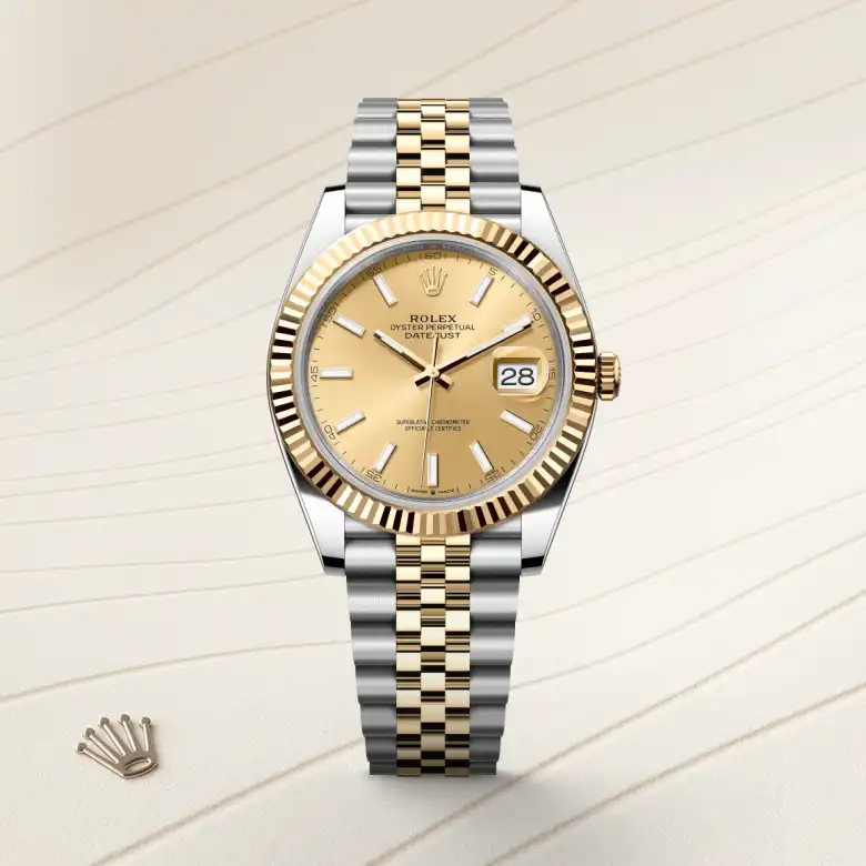 Rolex Datejust 41 in Yellow Rolesor - combination of Oystersteel and yellow gold M126333-0010 at Charles Greig
