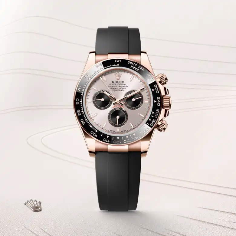 Rolex Cosmograph Daytona in 18 ct Everose gold M126515LN-0006 at Charles Greig