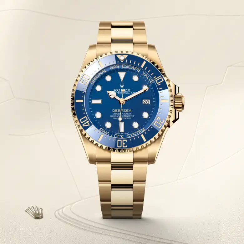 Rolex Deepsea in 18 ct yellow gold, M136668LB-0001 | Shemer Jewellers