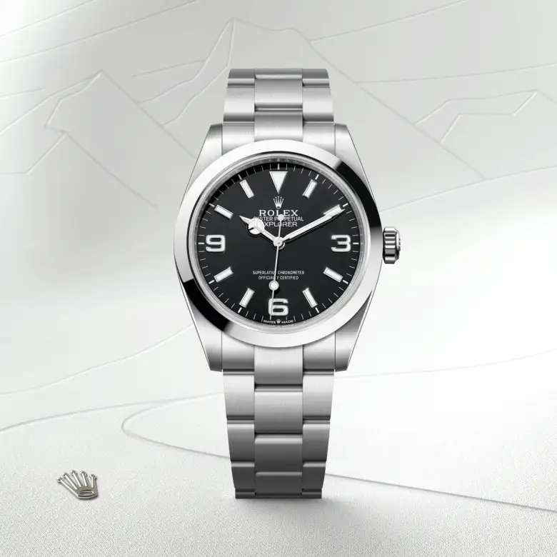Rolex Explorer 40 in Oystersteel M224270-0001 at Charles Greig