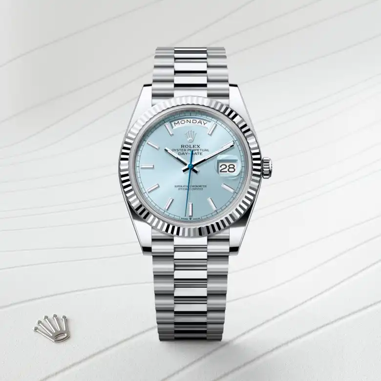 Rolex Day-Date 40 in Platinum M228236-0018 at Charles Greig
