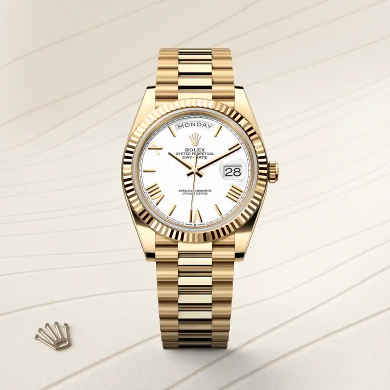 Rolex Day-Date 40 in 18 ct yellow gold M228238-0042 at Charles Greig