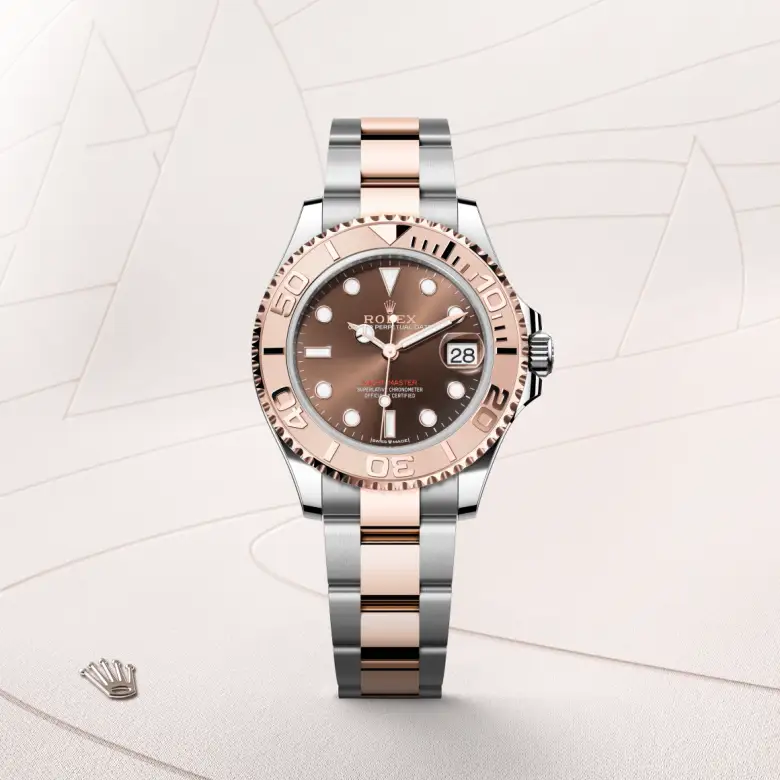 Rolex Yacht-Master 37 in Everose Rolesor - combination of Oystersteel and Everose gold M268621-0003 at Charles Greig