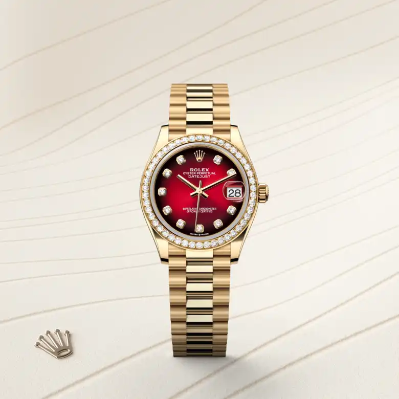 Rolex Datejust 31 in 18 ct yellow gold M278288RBR-0041 at Charles Greig