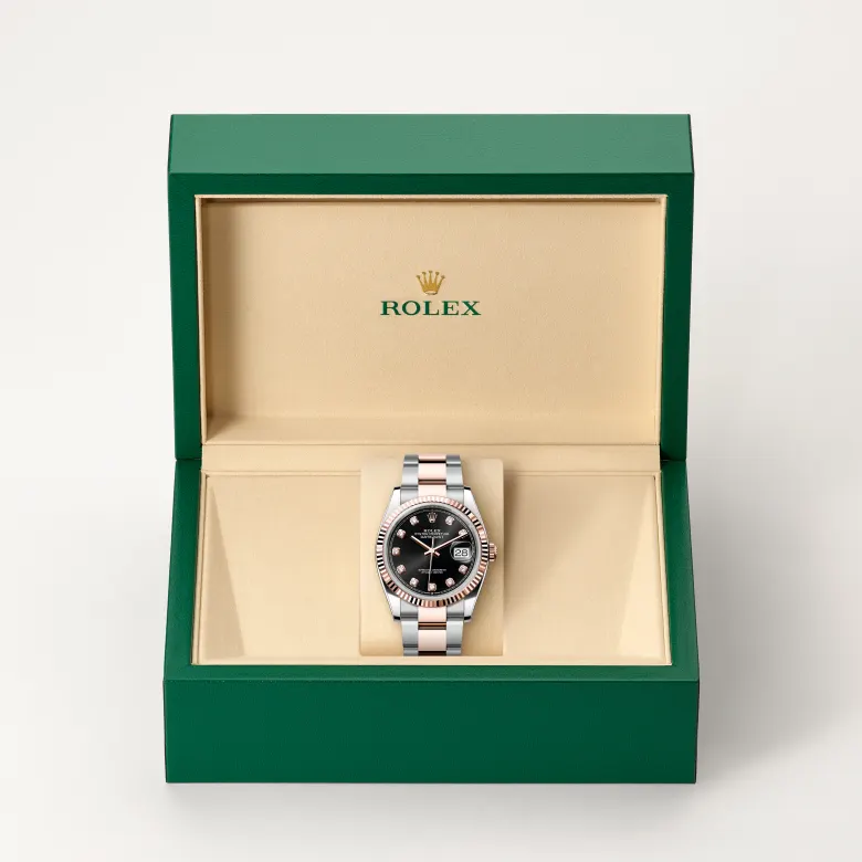 Rolex Datejust in Everose Rolesor - combination of Oystersteel and