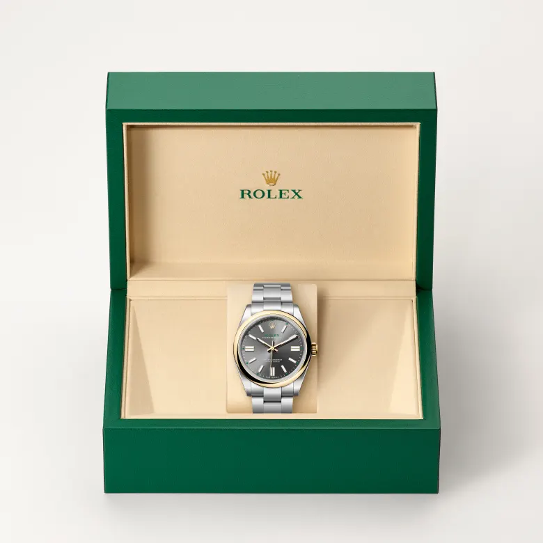 Rolex Oyster Perpetual in Yellow Rolesor - combination of