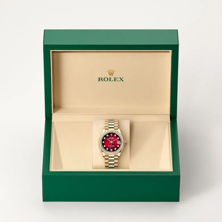 Rolex Datejust 31 in 18 ct yellow gold M278288RBR-0041 at Charles Greig