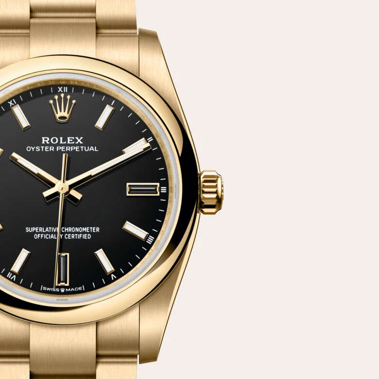 ROLEX SA―GENEVE SUISSE OYSTER M Rolex Oyster Perpetual en Or jaune 18 ct, M124208-0001