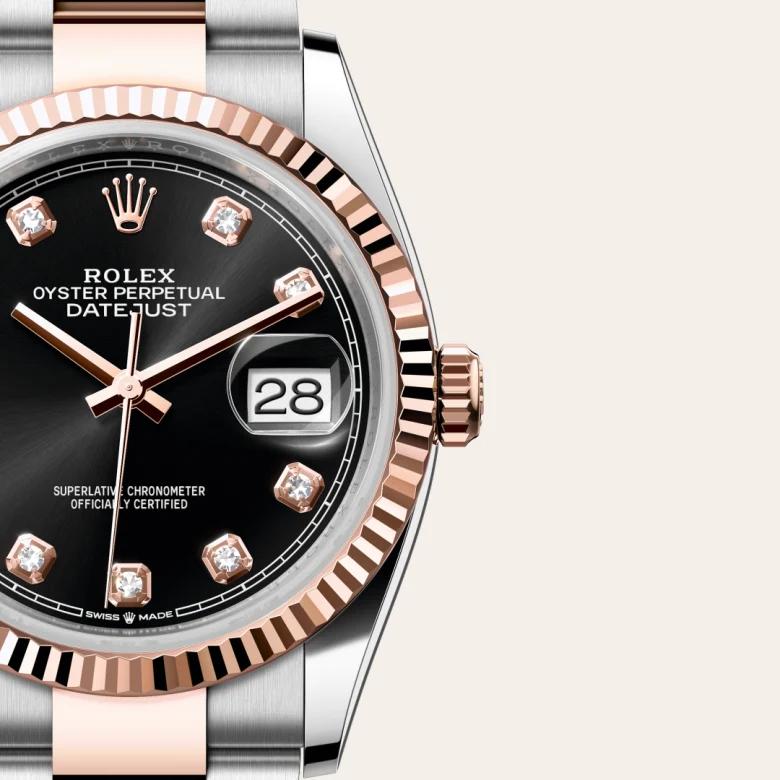 Rolex Datejust in Everose Rolesor - combination of Oystersteel and
