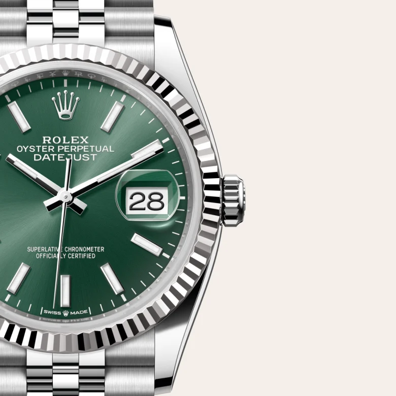 Rolex Datejust in White Rolesor - combination of Oystersteel and