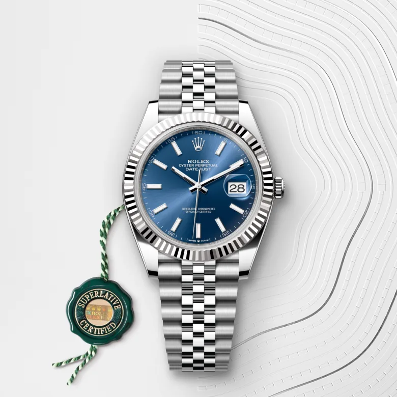 Rolex Datejust in White Rolesor combination of Oystersteel and