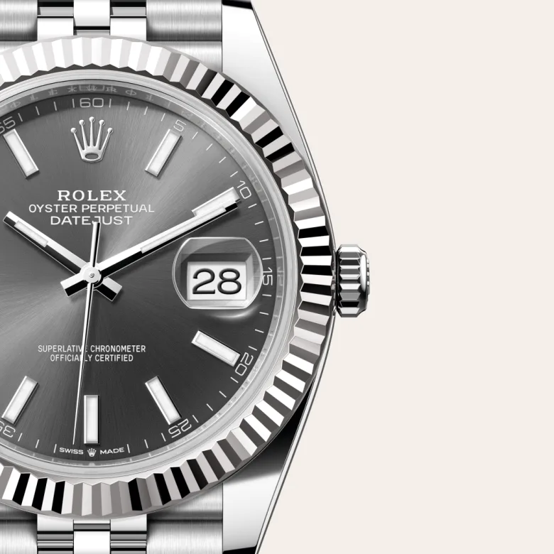 Rolex Datejust in White Rolesor - combination of Oystersteel and