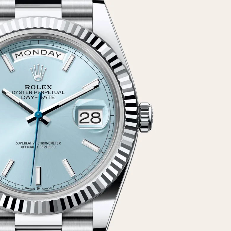 Rolex Day-Date 40 in Platinum M228236-0018 at Charles Greig