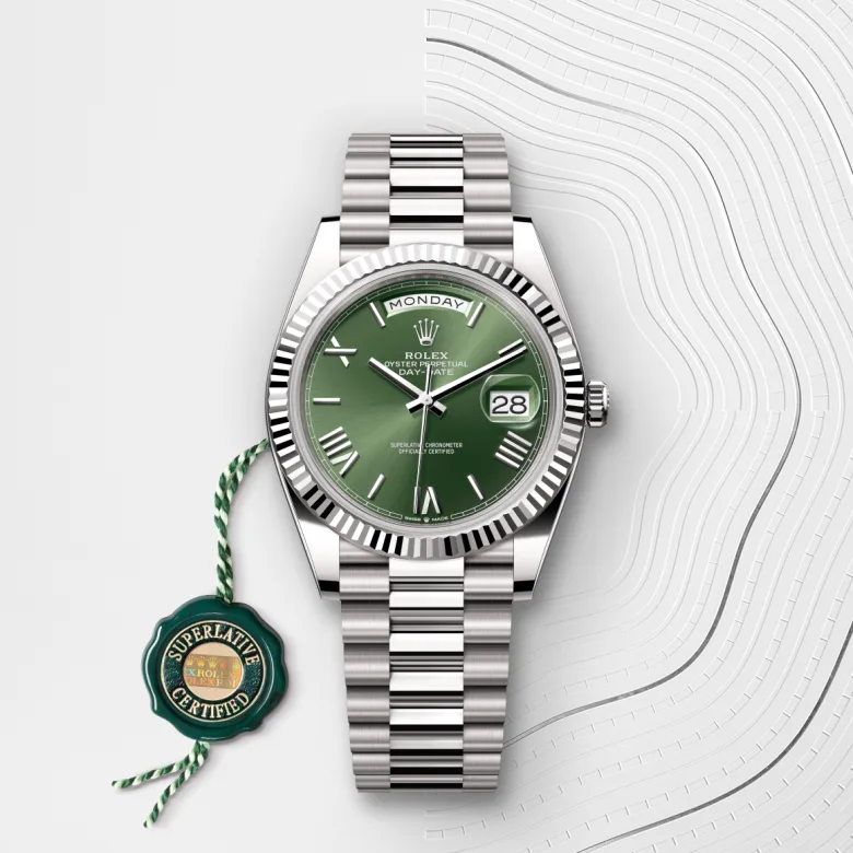 Rolex Day-Date en Or gris 18 ct, M228239-0033