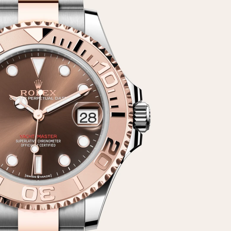 Rolex Yacht-Master 37 in Everose Rolesor - combination of Oystersteel and Everose gold M268621-0003 at Charles Greig