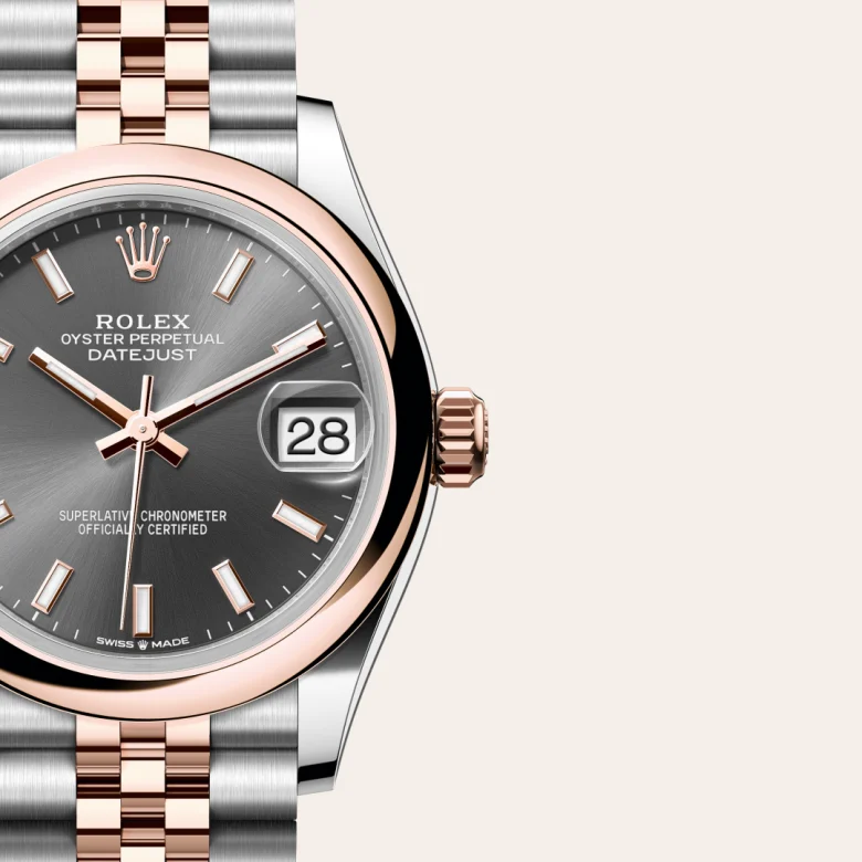 Rolex Datejust 31 in Everose Rolesor - combination of Oystersteel and Everose gold M278241-0018 at Charles Greig