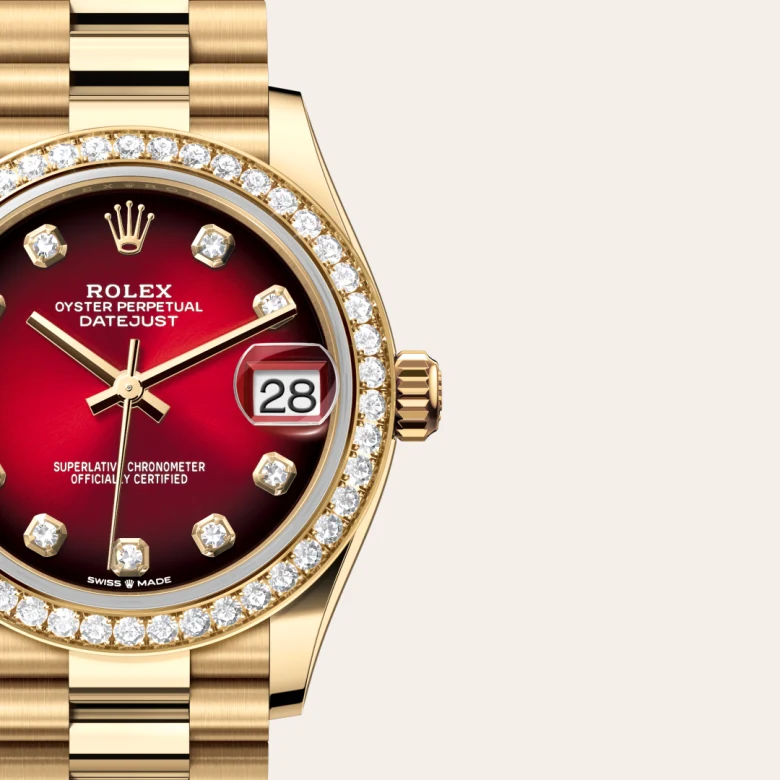 Rolex Datejust 31 in 18 ct yellow gold M278288RBR-0041 at Charles Greig