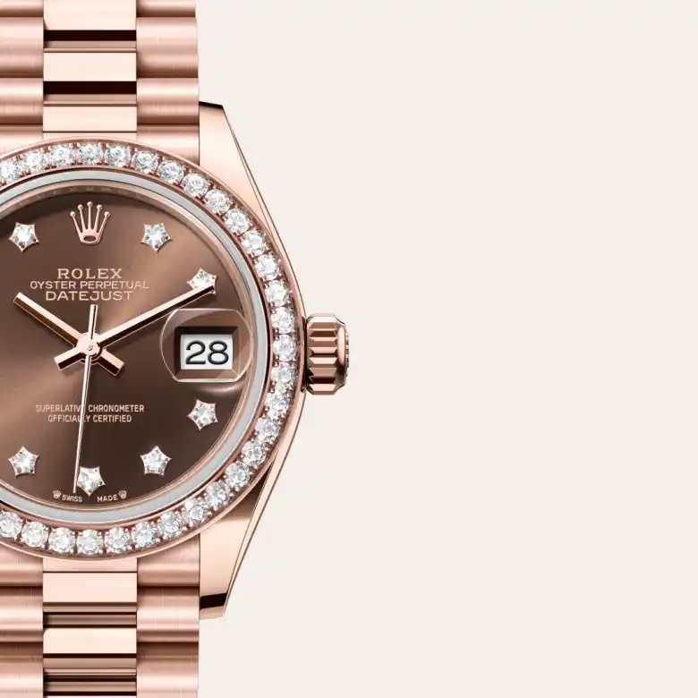 Rolex Lady-Datejust in 18 ct Everose gold, M279135RBR-0001