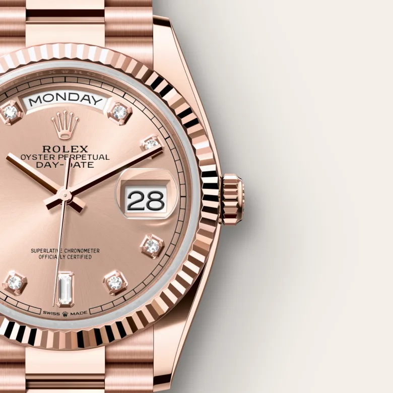 Rolex Day-Date in 18 ct Everose gold, M128235-0009 Saddik