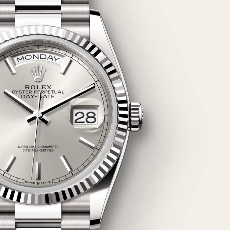 Rolex Day-Date en Or gris 18 ct, M128239-0005 Lassaussois