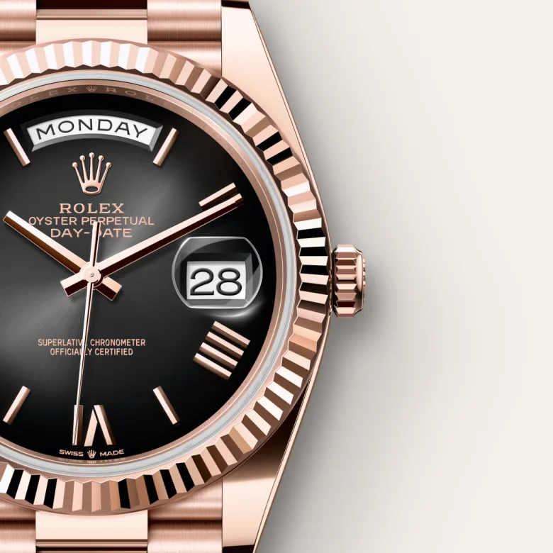 Rolex Day-Date in 18 ct Everose gold, M228235-0055 Boutique