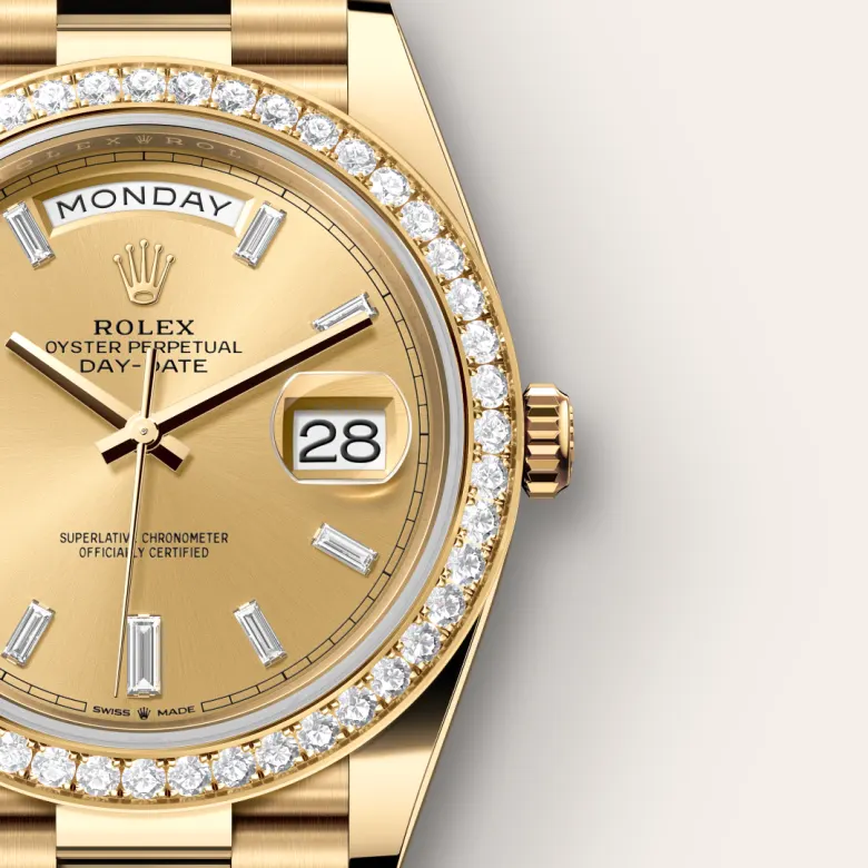Rolex Day-Date in 18 ct yellow gold, M228348RBR-0002 Saddik