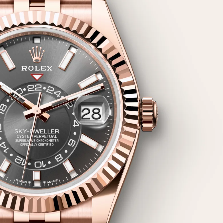Rolex Sky-Dweller in 18 ct Everose gold, M336935-0008 Hall of Time