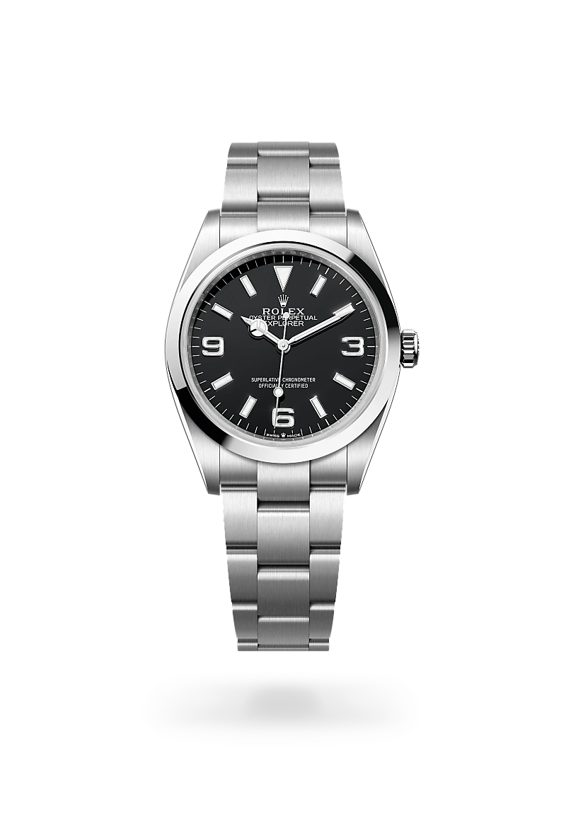 Rolex Explorer 36 in Oystersteel M124270-0001 at Dubail