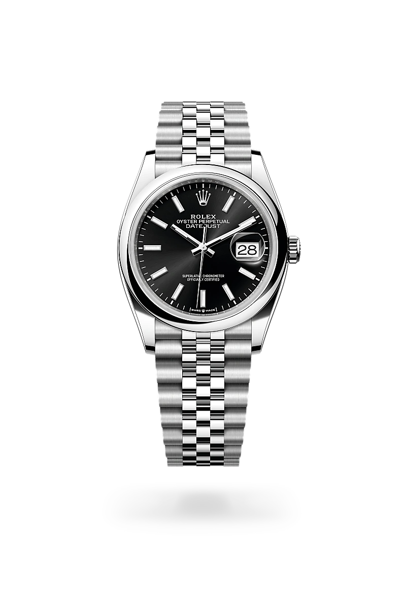 Rolex Datejust 36 Oyster, 36 mm, acier Oystersteel - Joaillerie Jean Hardy