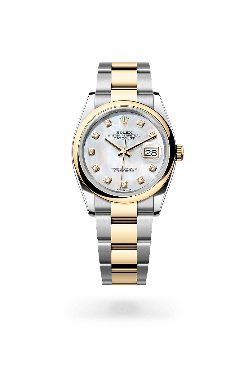 Rolex Datejust 36 Oyster, 36 mm, acier Oystersteel et or jaune - Joaillerie Veron Roques