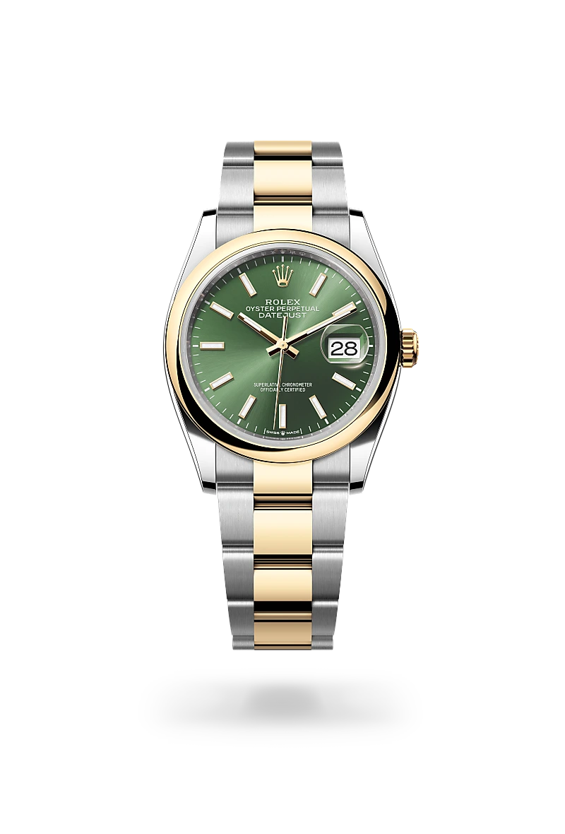 Rolex Datejust 36 Oyster, 36 mm, acier Oystersteel et or jaune - Maison Sainte-Catherine