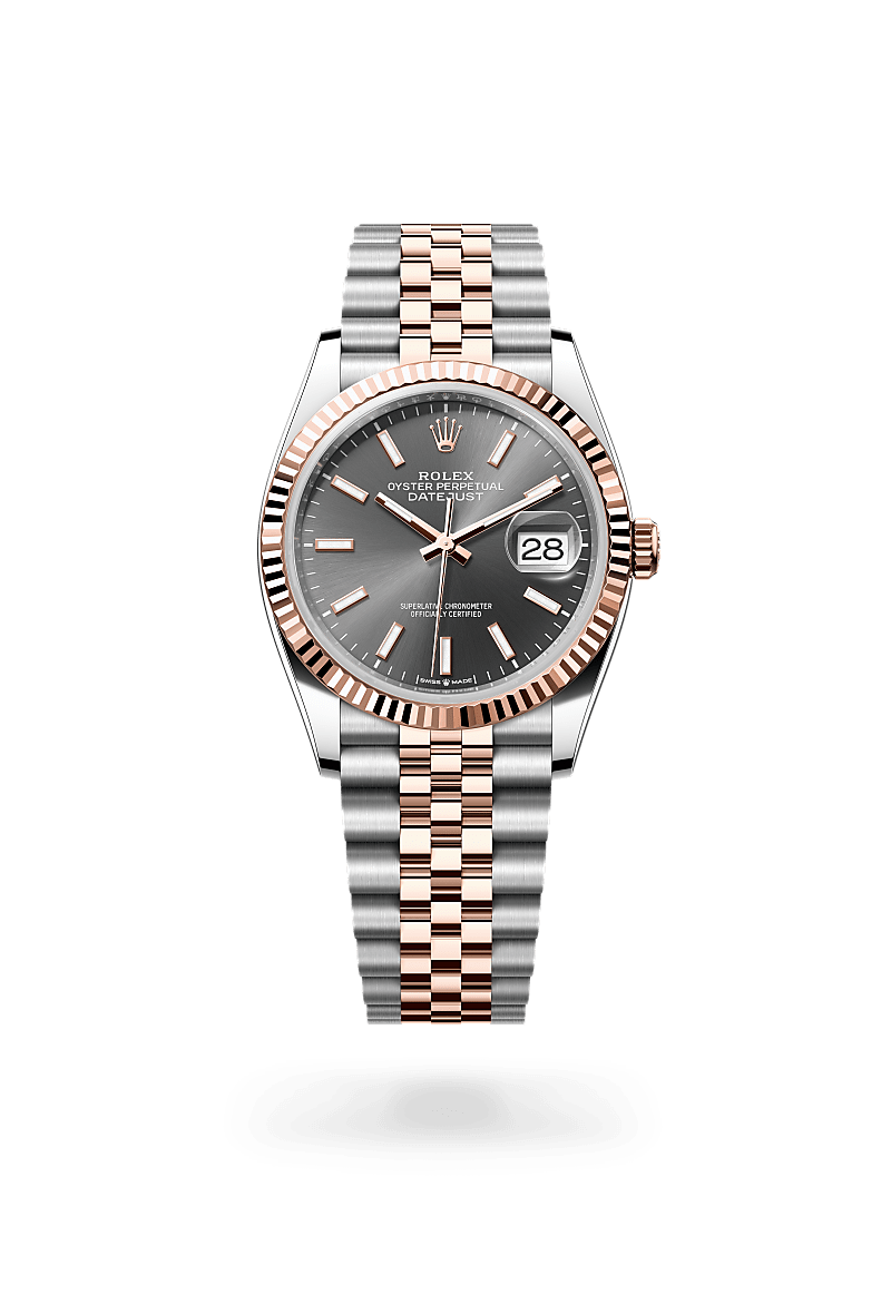 Rolex Datejust 36 Oyster, 36 mm, acier Oystersteel et or Everose - Joaillerie Jean Hardy